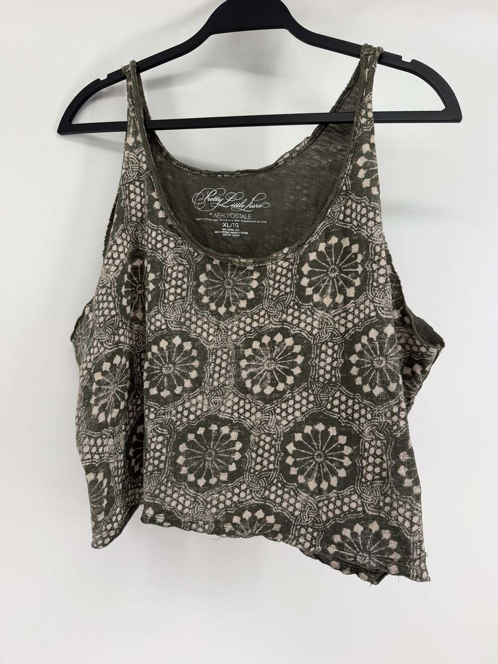 Pretty Little Liars x Aéropostale XL Olive Green Boho Tank Top 2013
